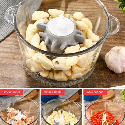 Multfunctional Garlic Peeler Household Electric Meat Grinder Garlic Shredder  Fruit and Vegetable Chopper Kitchen Tool