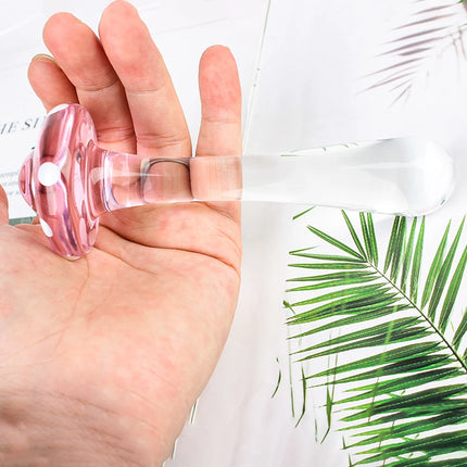 14cm Mushroom Glass Dildos For Anal Plug Women Men 18 Couples Tools Butt Plugs Dilator Sex Toys Adult Games Erotic Products Shop