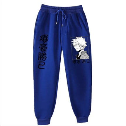 2021Japanese anime My Hero Academia Katsuki Bakugo Harajuku Men's Pants Print Joggers Male Trousers Casual Sweatpants sweatpants