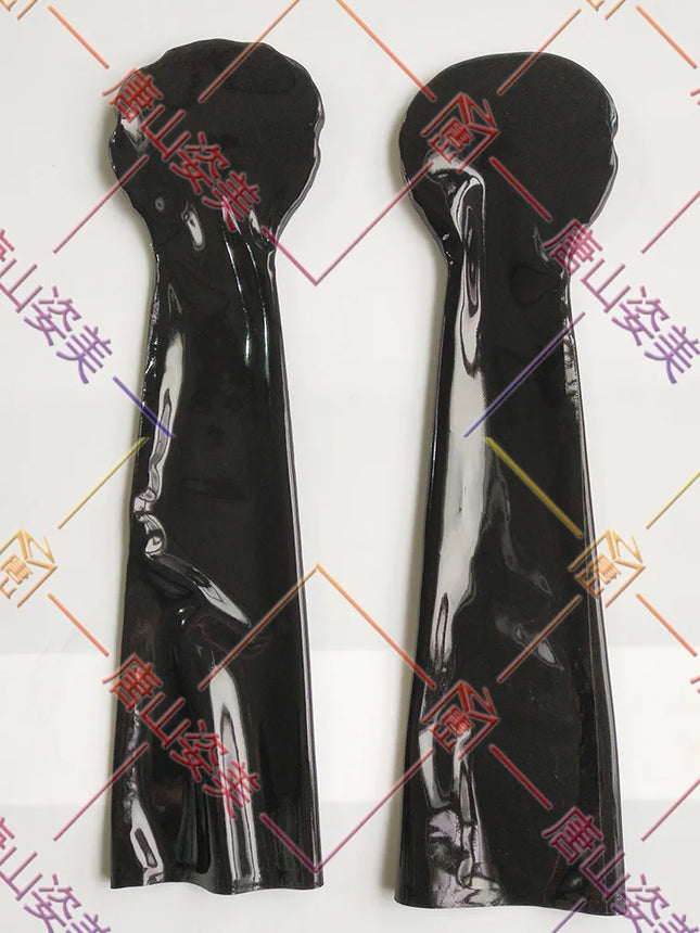 MEN LATEX LONG GLOVES NO FINGERS LATEX OPERA GLOVES CUSTOM MADE 0.4mm