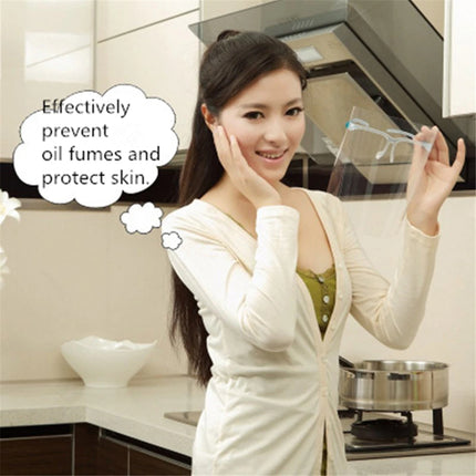 Kitchen Transparent Face Shield Anti-Oil Onion Goggles Dust-Proof Face Protective Mask Mascarilla Reutilizable Cooking Tools