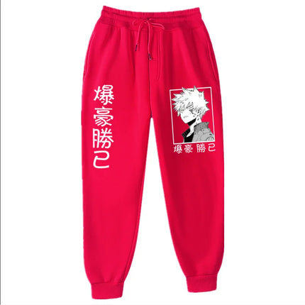 2021Japanese anime My Hero Academia Katsuki Bakugo Harajuku Men's Pants Print Joggers Male Trousers Casual Sweatpants sweatpants