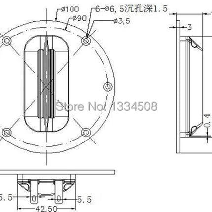 2Pices/lot High Quality Planar Transducer AMT Ribbon Tweeter Raw Speaker Driver Set 8Ohm