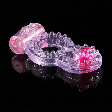 longer-lasting ring sex vibrator stronger erection tingling additional stimulation finger rings bullet Vibrating Love Ring