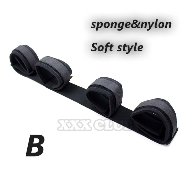 Thierry The Rear-entry Position Hand and Leg Restraint Bondage Sex Tools, Doggy Style Wrist Ankle Cuffs For Couple Adult Games