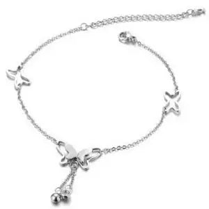 2020 New Fashion Footwear Jewelry Punk Style Gold Two-color Chain Ankle Bracelet New Product Launch Bracelet Leg Jewelry