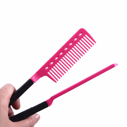 Hairdressing Straightening Comb Hair Straightener Brush Pro Salon Haircut DIY Barber Styling Tools Anti-static Comb