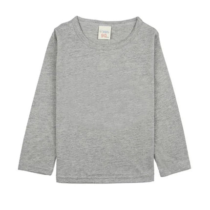 Boys Long Sleeve T-Shirts For Children Spring Autumn Pure Color T-shirt Cotton 1-15T Kids Clothing Baby Girls Tops Tees Clothes