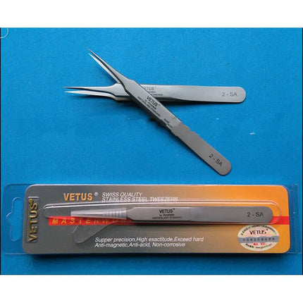 VETUS 6A-SA Eyelash Tweezers Stainless Steel Anti-static 3D/6D Volume Eyelash Extension Best Quality Fan Tweezer