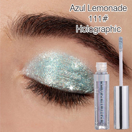 PHOERA Metallic Eye Shadow Diamond Shiny Eye Liner Pen Eyeshadow Long Lasting Shimmer Pigmented Eye Shadow Maquillaje