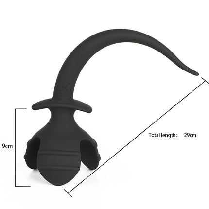 Silicone Dog Tail Anal Plug G Spot Prostate Massager Butt Open Plug Anal Dilator Couples Roleplay Cosplay Kit Erotic Accessories