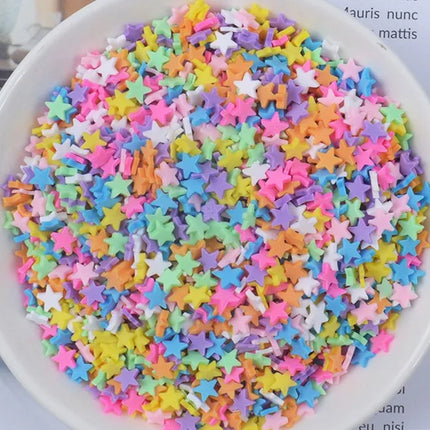100g/bag Slime Filler Clay Sprinkles Filler Toys Accessories Candy Fake Cake Dessert Slices Decoration Heart Shape