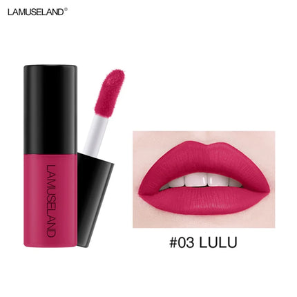 12 Colors Mini Liquid Matte Lipsticks Set Waterproof Non-stick Cup Long Lasting Velvet Lip Gloss Cosmetics Make Up Lip Glaze