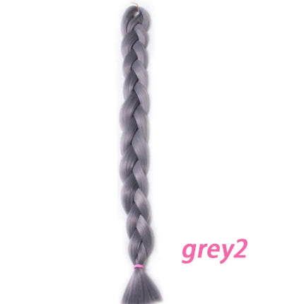 VERVES Braiding Hair Long 100 cm Folded Synthetic Jumbo Braids 165g/Piece Brown Black Pink Pure Color Braid Hair Extensions