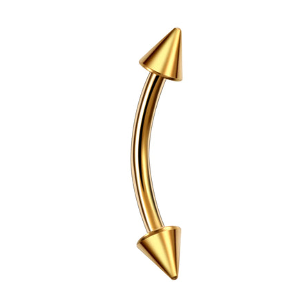 G23 Titanium Epoxy Curved Barbells Eyebrow Rings Piercing Curved Bar Banana Eyebrow Ear Cartilage Tragus Body Piercing Jewelry