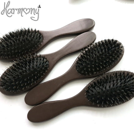 12pcs Professional Anti-Static Hair Brush Paddle Brush Comb escova de cabelo brosse a cheveux real wild boar bristle brush