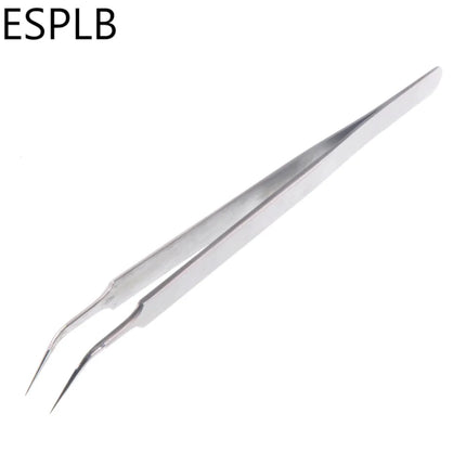 160mm Long Ultra Precision Stainless Steel Tweezers Industry Straight Curved Electronic Pointed Tweezers for Phone Repair