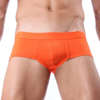BRAVE PERSON Men's Low-Waist Nylon Boxer Shorts Underwear 4 Color Boxer Briefs High-Quality Comfortable Men's Trunks