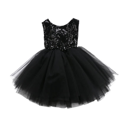 Princess Kids Baby Dress For Girls Fancy Wedding Dress Sleeveless Sequins Party Birthday Baptism Dress For Girl Summer Dresses