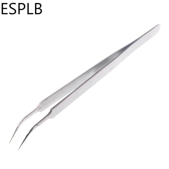 160mm Long Ultra Precision Stainless Steel Tweezers Industry Straight Curved Electronic Pointed Tweezers for Phone Repair