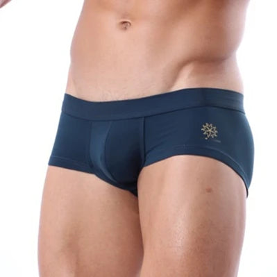 BRAVE PERSON Men's Low-Waist Nylon Boxer Shorts Underwear 4 Color Boxer Briefs High-Quality Comfortable Men's Trunks