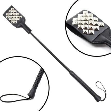 53cm Leather Rivets Fetish Bondage Sexy Whip Flogger Bdsm Sex Toys For Couples Spanking Paddle Sexy Policy Knout Adult Game