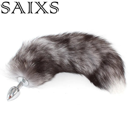 Fox Tails Anal Plug Metal Anal Sex Toys Butt plug Sex Games Role play Cosplay Toys Drop Shipping