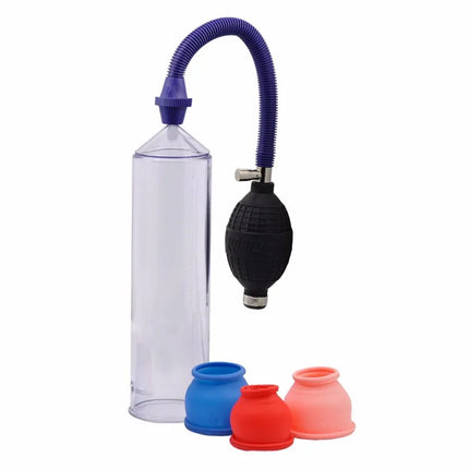Penis Pump Enlargement Male Sex Penis lasting Delay dildo extender metal pumps Masturbation device Sex Toy for men cock rings