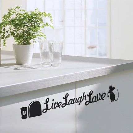 Funny Mouse Hole Wall Stickers Kitchen Bedroom Baseboard Home Decoration 3d Vinyl Wall Decals Diy Cartoon Rat Animal Mural Art