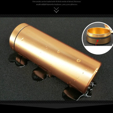 Slim Cigarette Aluminum Cigarette Box Sealed Waterproof Male And Female Portable Cylindrical Cigarette Case Cans 118mm*45mm