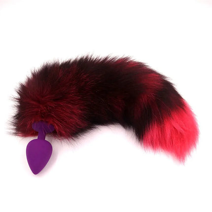Changeable Anal Plug Fox Tails Metal Anal Sex Toys Butt plug Sex Games Role play Cosplay Toys  Drop Shipping