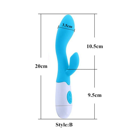 Utinta Leptura Silicone G Spot Vibrator Dual Rabbit Vibration AV Massager Clitoris Stimulator Dildo Sex Toys for Women