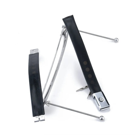 Latest Female Adjustable Stainless Steel Wear Breast Press Squeeze Clips Nipple Stimulator Clamps Adult Bondage BDSM Sex Toy