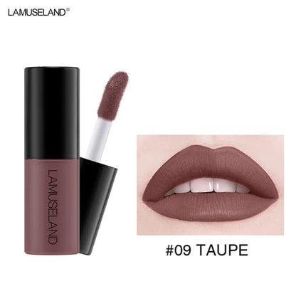 12 Colors Mini Liquid Matte Lipsticks Set Waterproof Non-stick Cup Long Lasting Velvet Lip Gloss Cosmetics Make Up Lip Glaze