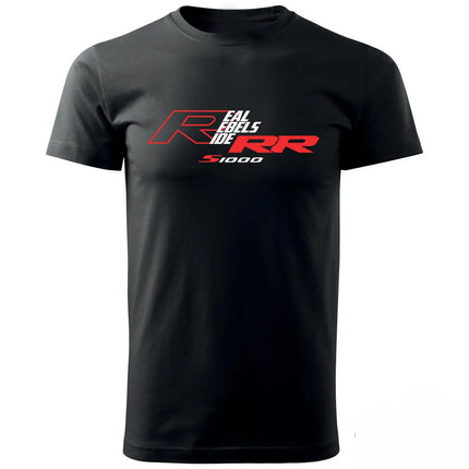 Hot Sale 100% Cotton Man Clothing Summer Tops T Shirt S1000Rr R1200Gs Usw... Logos In RW motorcycle Fan Biker Tee Shirt