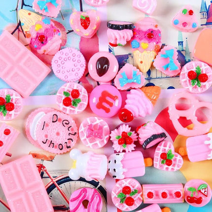 10pcs Slime Charms Simulation Candy Resin Plasticine Slime Accessories Beads Making Supplies For DIY Scrapbooking Crafts
