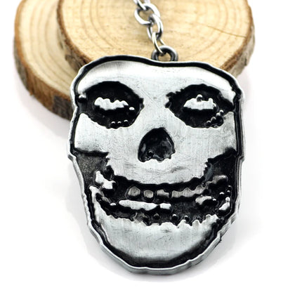 Danzig / Evilive Music Jewelry Ugly Face With Alloy Keychains Key Chain For Men Women Fashion Movie Cosplay Cool Gifts