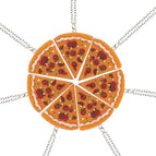 7pcs pizza necklace