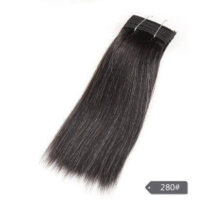 Sleek Hair Brazilian Double Drawn Remy Human Hair Weave Short Yaki Straight #44 #34 #51 #280  Piano Gray Mix Color Bundles