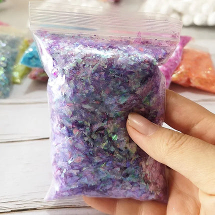 100g Candy  DIY Slime Shell Paper Filler Clay Toy Accessories Decoration Jelly Mud Hand Gum Kids