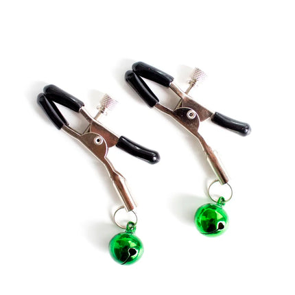 Thierry 1 Pair Stainless Steel Nipple Clamps Clitor Clamps  with Bells,  Sex Toys Adult Game for Adult Couples Flirting