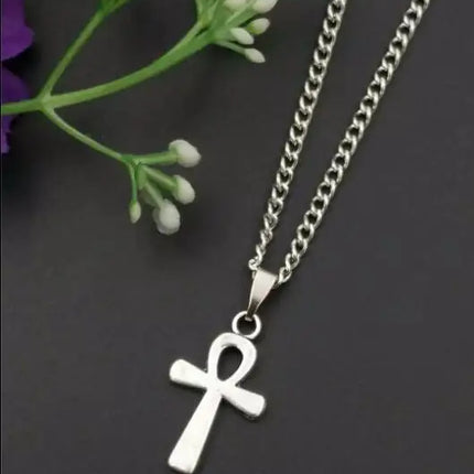 New Fashion Vintage 12 Mixed Ankh Cross Charms Pendants Necklace Spiritual protection For Women Men Jewelry Fast shipping