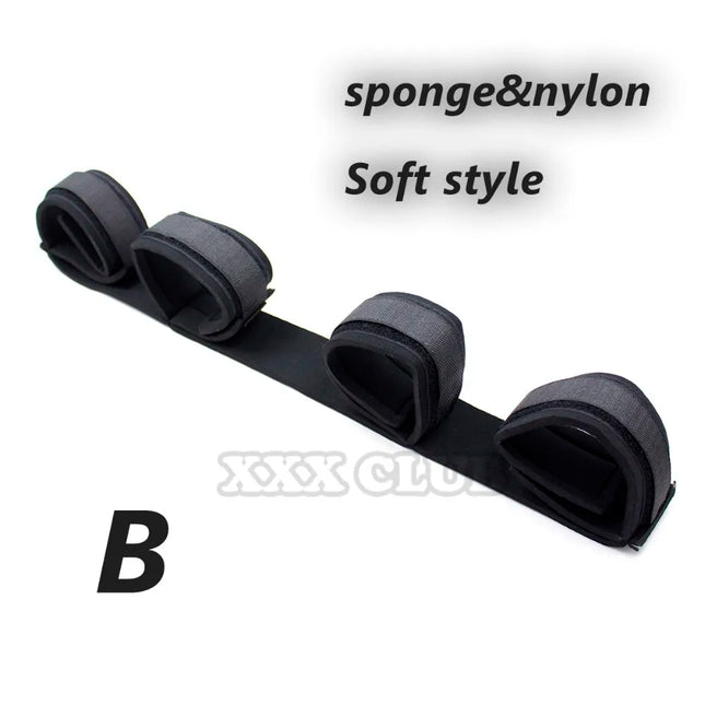 Thierry The Rear-entry Position Hand and Leg Restraint Bondage Sex Tools, Doggy Style Wrist Ankle Cuffs for Couple Adult Games