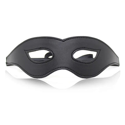 Leather Sex Mask Sexy Porn Lingerie Sexy Black Hollow leather Mask Erotic Costumes Women Hot Cosplay Eye Mask