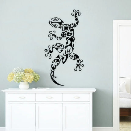 Climbing Lizard Wall Sticker  Cool Gecko Pattern Vinyl Wall Poster Creative Home Decoration Wild Animals  Wall Decals AZ253