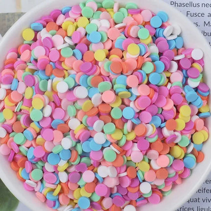 100g/bag Slime Filler Clay Sprinkles Filler Toys Accessories Candy Fake Cake Dessert Slices Decoration Heart Shape