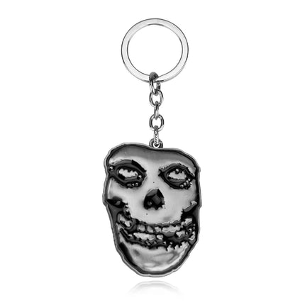 Danzig / Evilive Music Jewelry Ugly Face With Alloy Keychains Key Chain For Men Women Fashion Movie Cosplay Cool Gifts