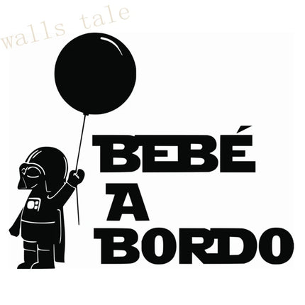 Spanish Version Baby On Board Car Stickers - BEBE A BORDO Vinyl Decal Sticker Coche