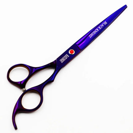 BLACK KNIGHT Professional Hairdressing scissors 7 inch Cutting Barber shears pet scissors purple style