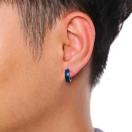 Unisex Stainless Steel Small Hoop Huggie Earrings for Men Woman Ear brinco Jewelry